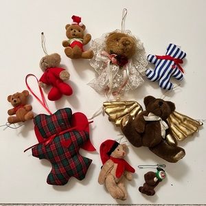 Vintage Christmas Bear Ornaments